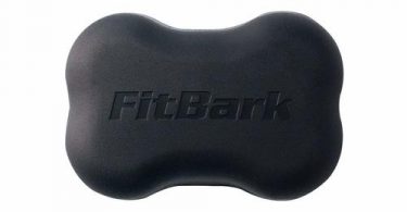 Fitbark dog fitness tracker in black color.