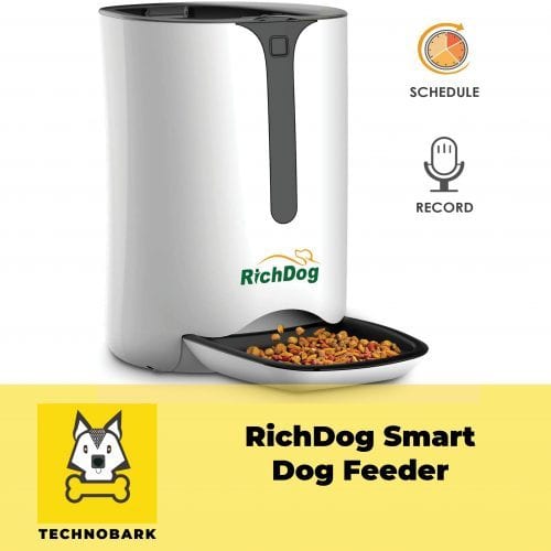 RichDog smart dog feeder with automatic schedule and record.