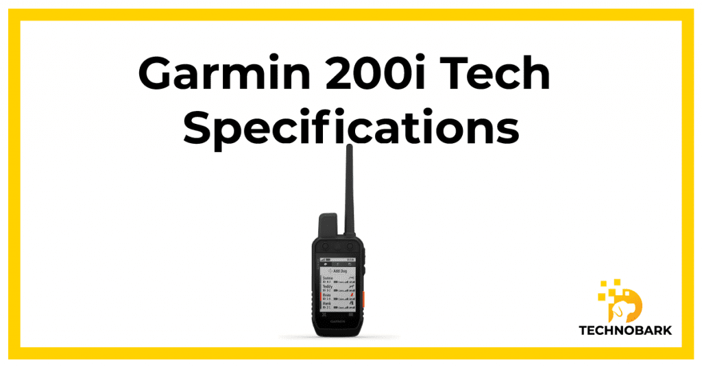 Garmin 200i Technical Specifications