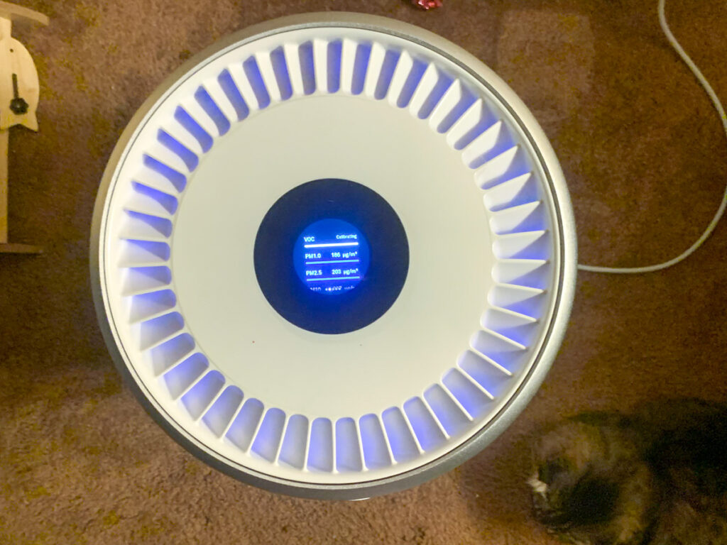 Molekule air pro air purifier top view