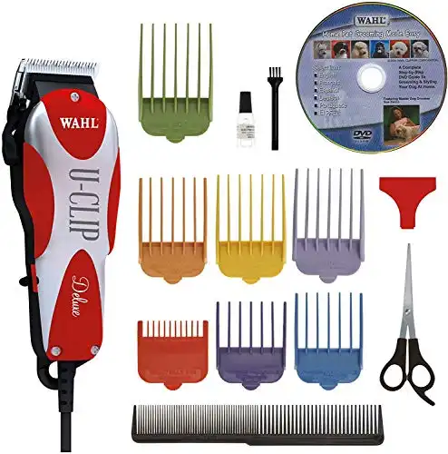 Wahl Professional Animal Deluxe U-Clip Pet, Dog, & Cat Clipper & Grooming Kit