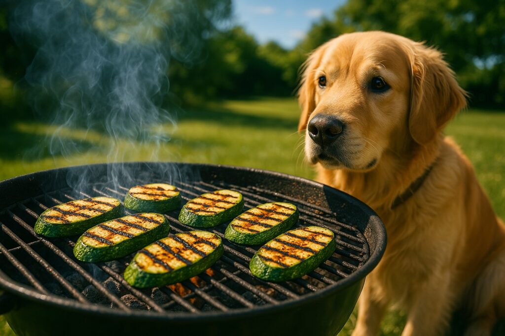 grilled Zucchini  for dogs safe grilled foods for dogs